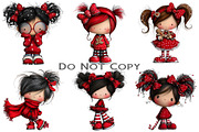 Quirky Christmas Girl Clipart, an Illustration by Craft Nest (Thumbnail 7 of 8)