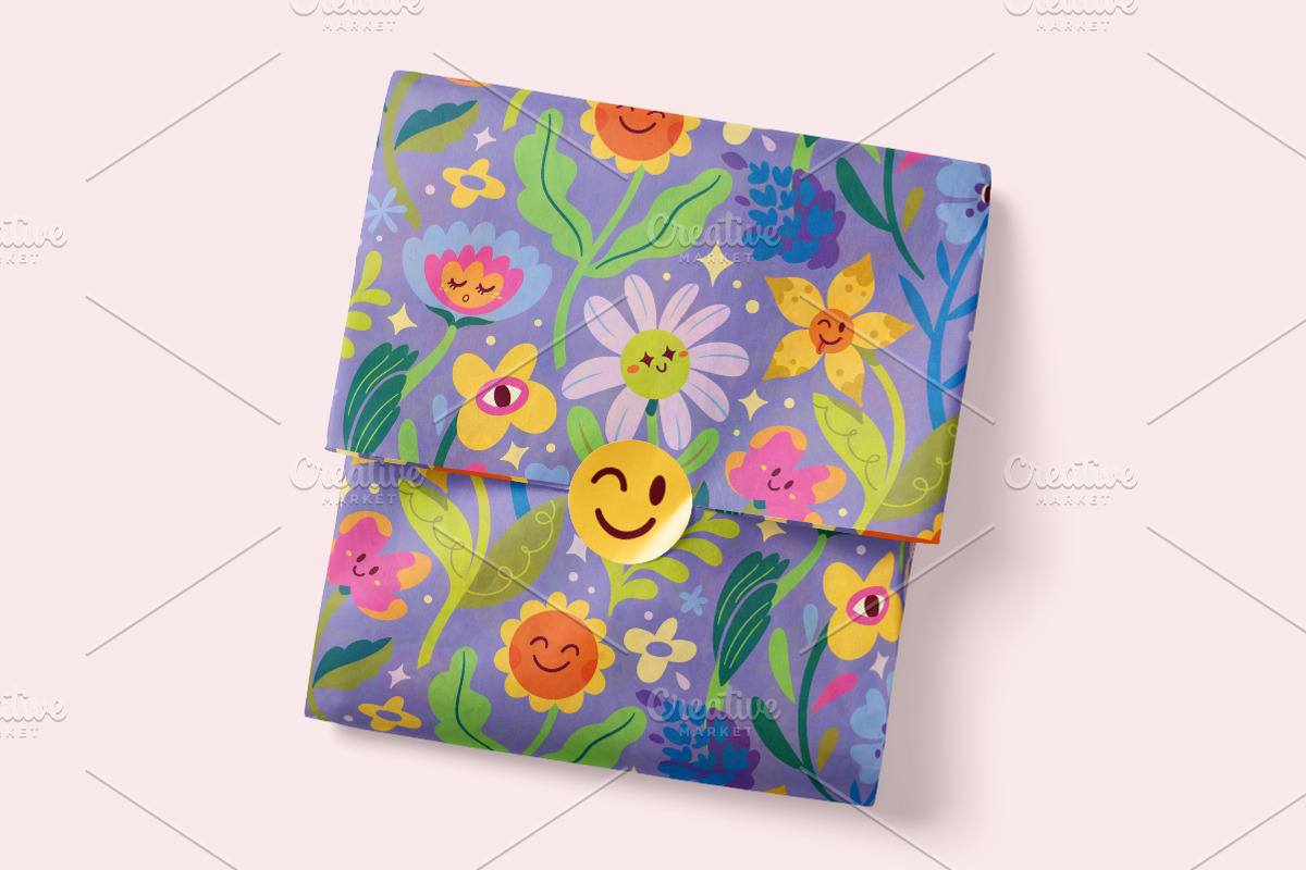 Happy Little Blooms, a Pattern Graphic by PenguinHouse (Photo 5 of 8)