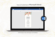Wedding Program Template Canva, an Invitation Template by ShineOnWedding (Thumbnail 8 of 9)