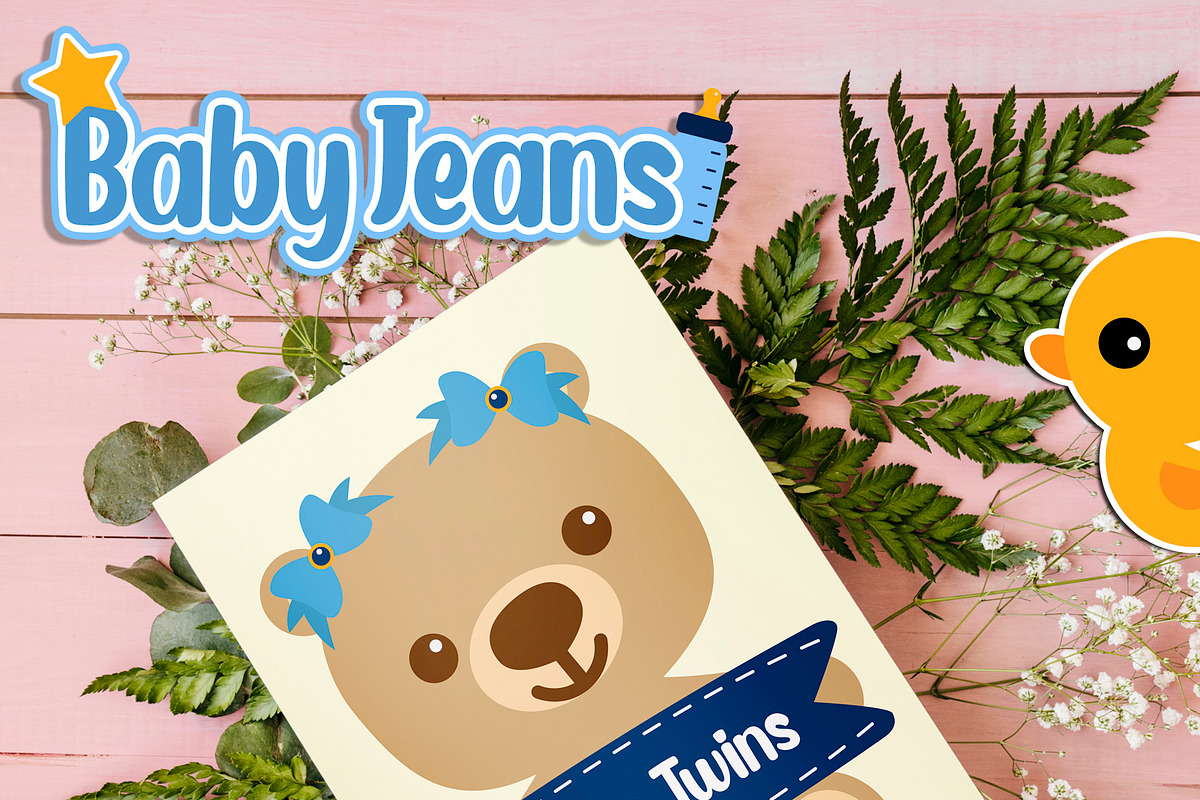 Baby Jeans Digital Clip Art, a Healthcare Illustration by Cozy Cat Design (Photo 2 of 4)