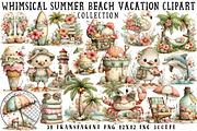 Whimsical Summer Beach Vacation Clip, an Illustration by OK Design (Thumbnail 1 of 6)