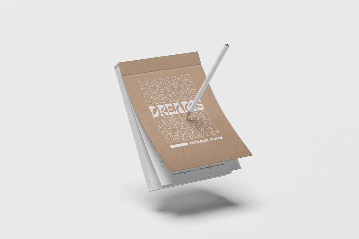 High Quality Notepad Mockup