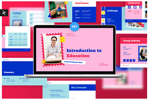 Pink Education Keynote Presentation, a Presentation Template by Neermana