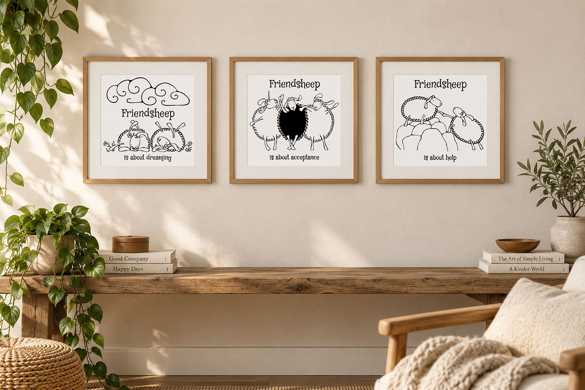 Friendsheep – Sheep Illustrations, an Object Graphic by bubbled-rabbit (Photo 4 of 5)