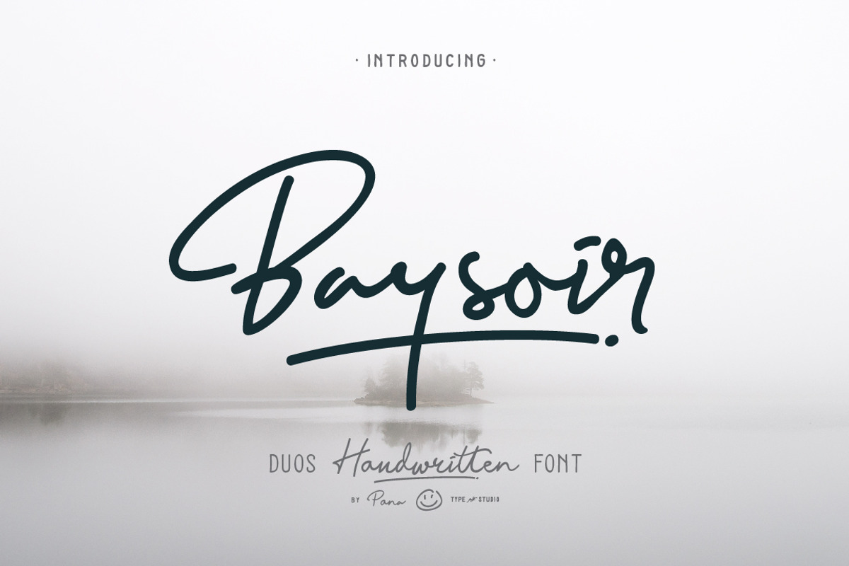 Baysoir - handwritten signature font