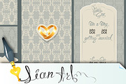Set of Wedding invitation cards, an Invitation Template by Lian-art (Thumbnail 1 of 2)