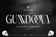 Gundoova - Blackletter Serif Font, a Blackletter Font by Flawless And Co (Thumbnail 1 of 10)