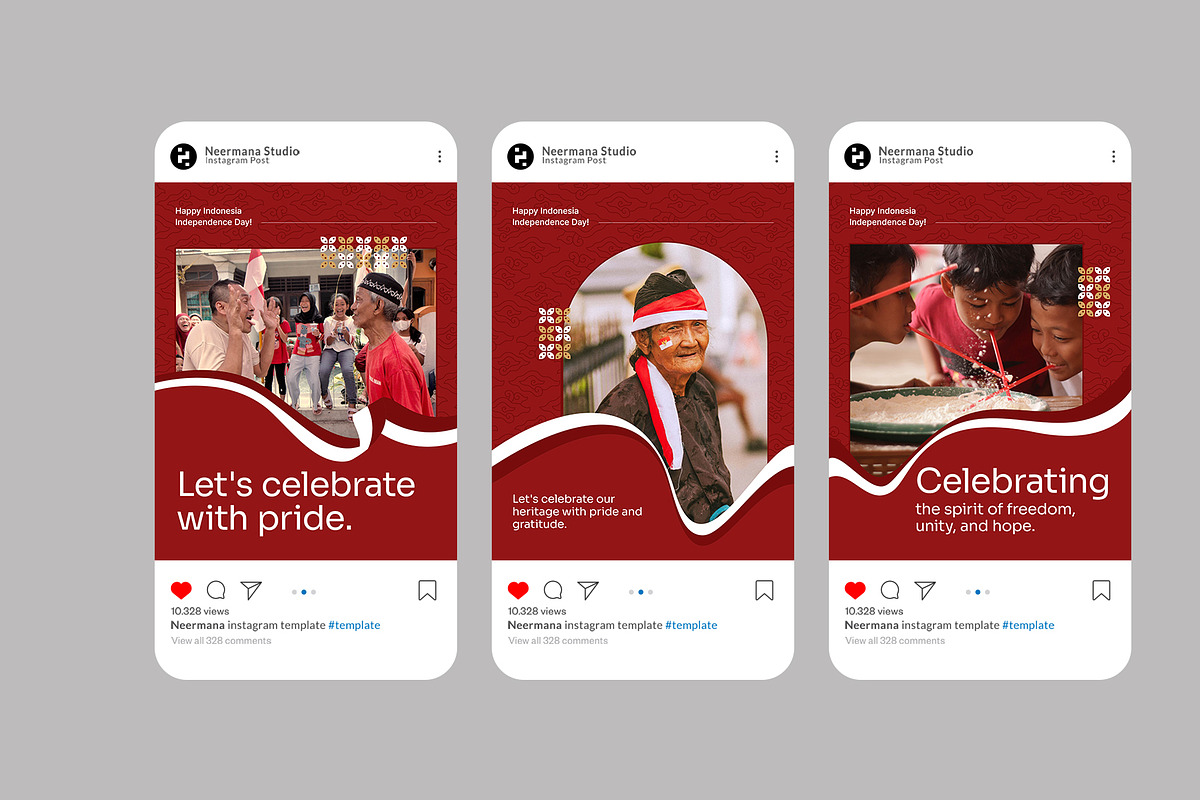 Indonesia Independence Day Instagram, a Social Media Template by Neermana (Photo 2 of 4)