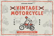 Motorcycle Vector Illustrations, an Illustration by Localmad (Thumbnail 1 of 7)