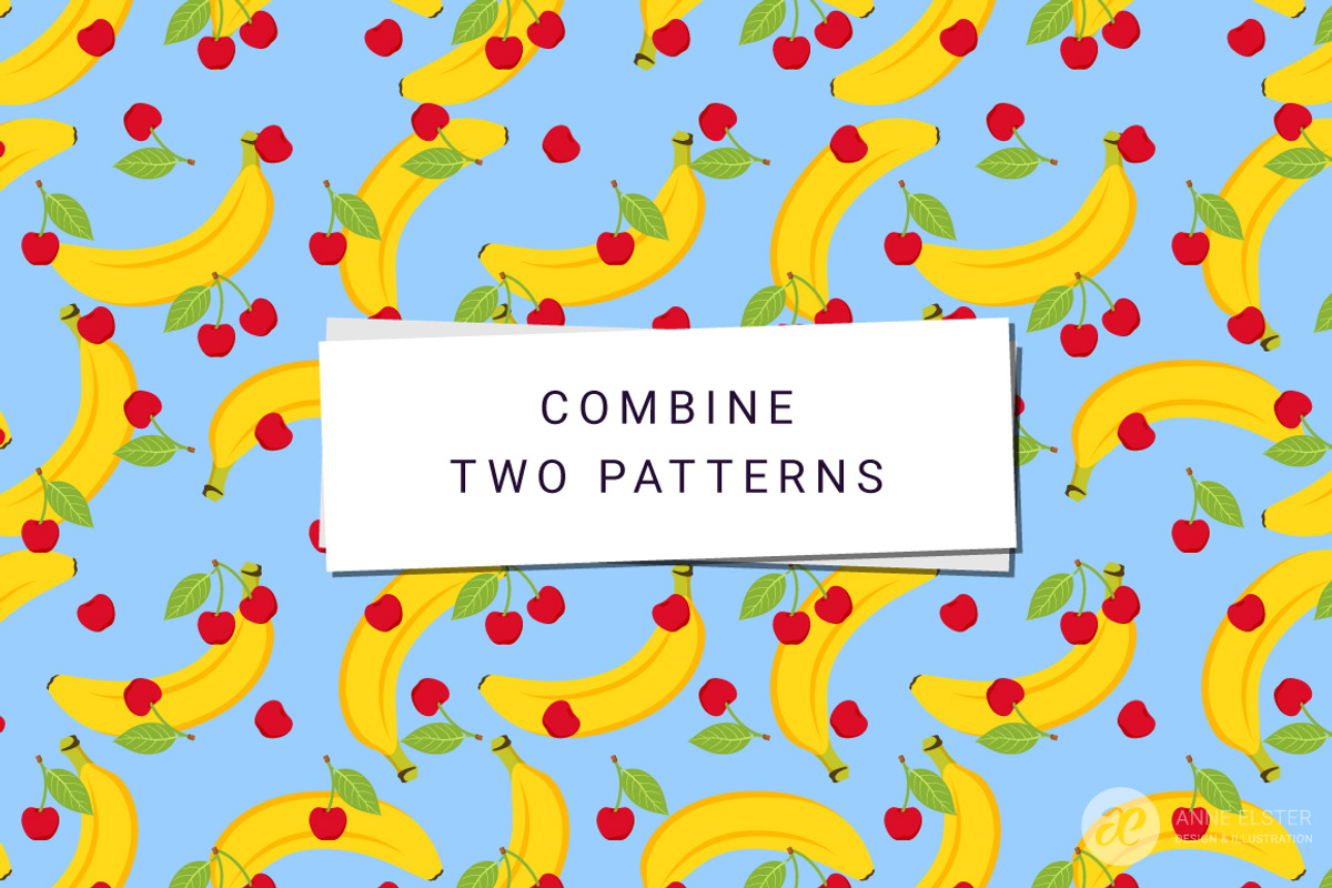 12 Fruit Vector Patterns, a Pattern Graphic by Anne Elster Design (Photo 3 of 4)