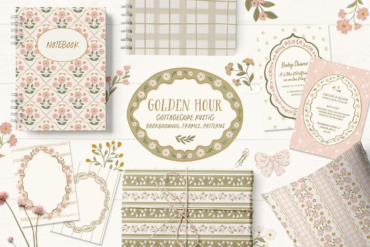 Natural Frames, Backgrounds, Pattern, a Pattern Graphic by Cozy pattern shop (Photo 1 of 12)