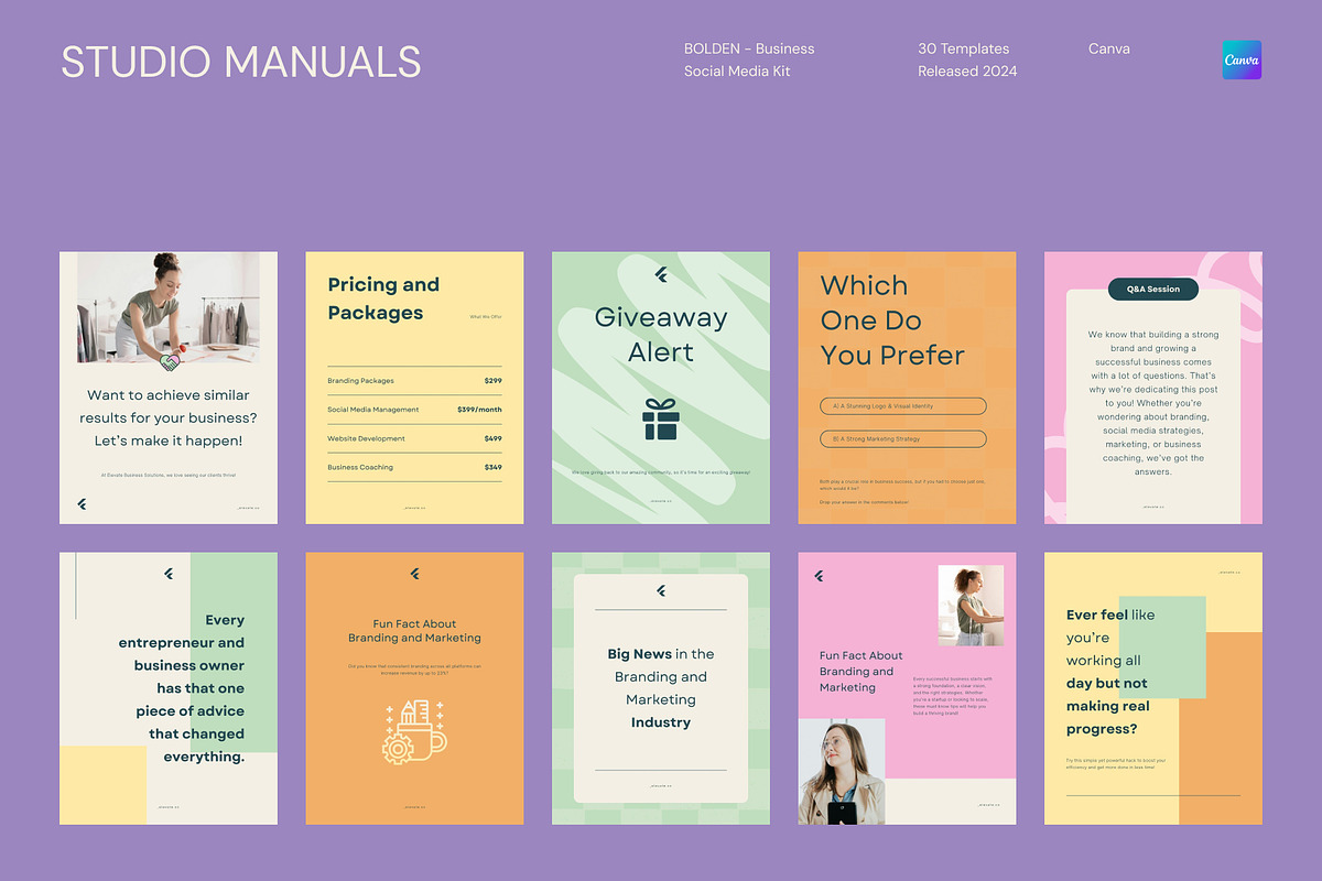 BOLDEN - Business Social Media Kit, a Social Media Template by Studio Manuals (Photo 5 of 8)
