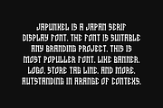 Japunkel - Japanese & Asian Font, a Slab Serif Font by QR Design Studio (Thumbnail 4 of 6)