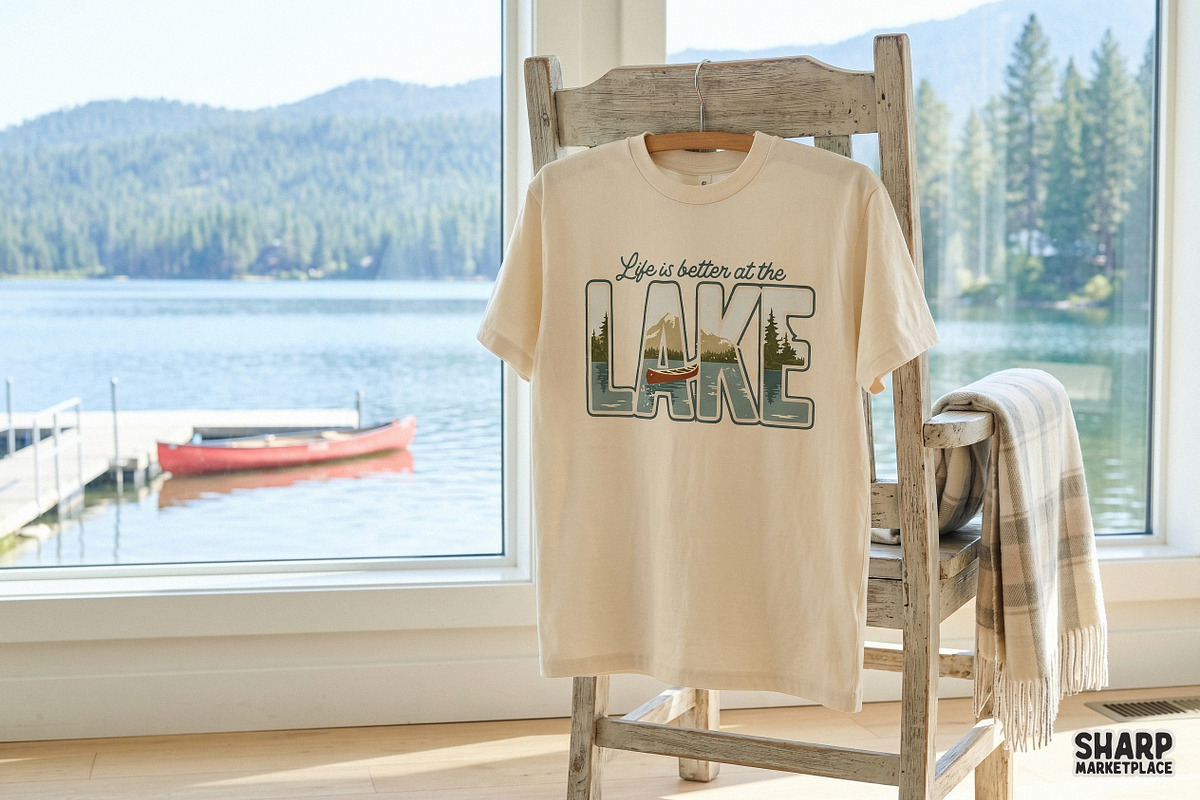 Life Is Better At The Lake PNG, an Object Graphic by SharpMarketplace (Photo 4 of 4)