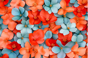 Abundant colorful floral background, a Nature Photo by Lermont51