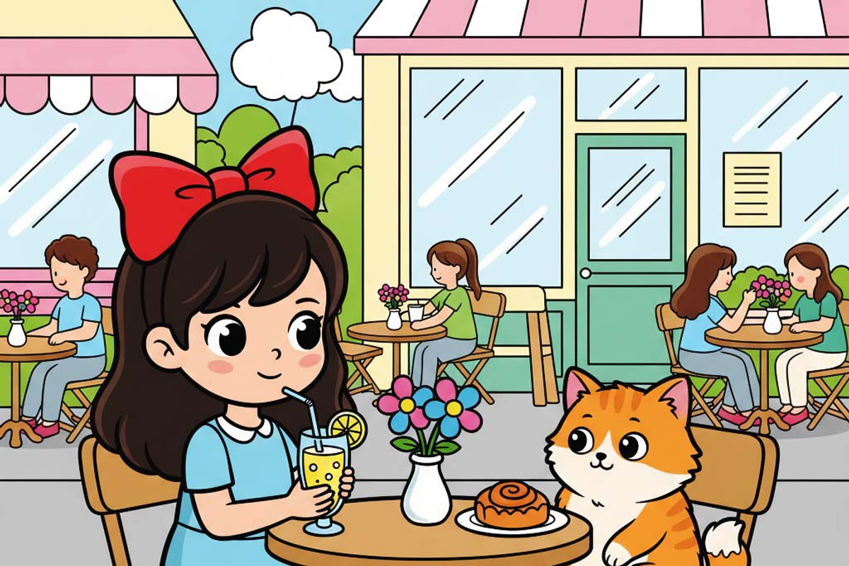 Cat Bestie Coloring Book Pages, an Illustration by one-touch (Photo 6 of 15)