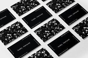 Bokeh Noir Business Card II