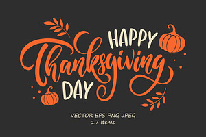 Happy Thanksgiving Day Set