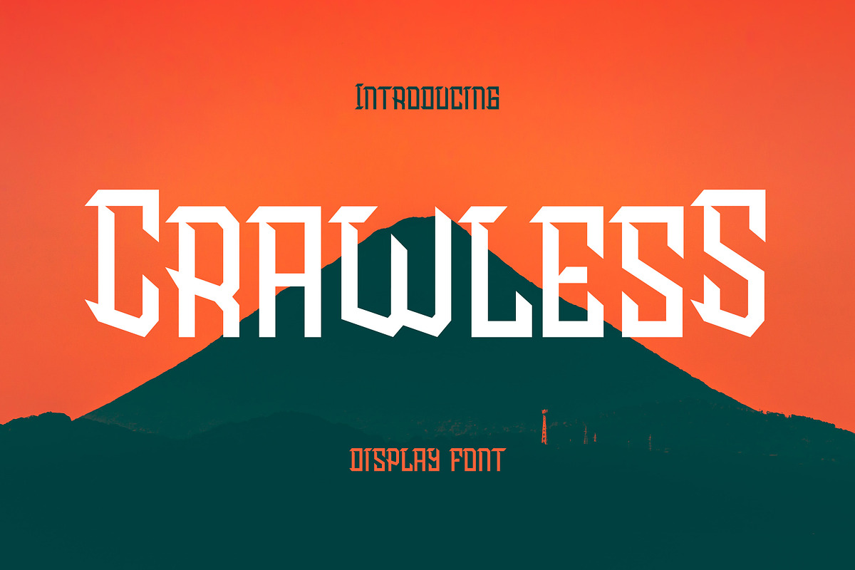 Crawless - Display Font, a Font by Krakenbox Studio (Photo 1 of 8)