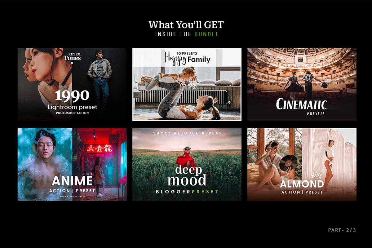 2000+ Lightroom Presets BUNDLE SALE, an Action Add-On by Hydrozi Presets (Photo 5 of 59)