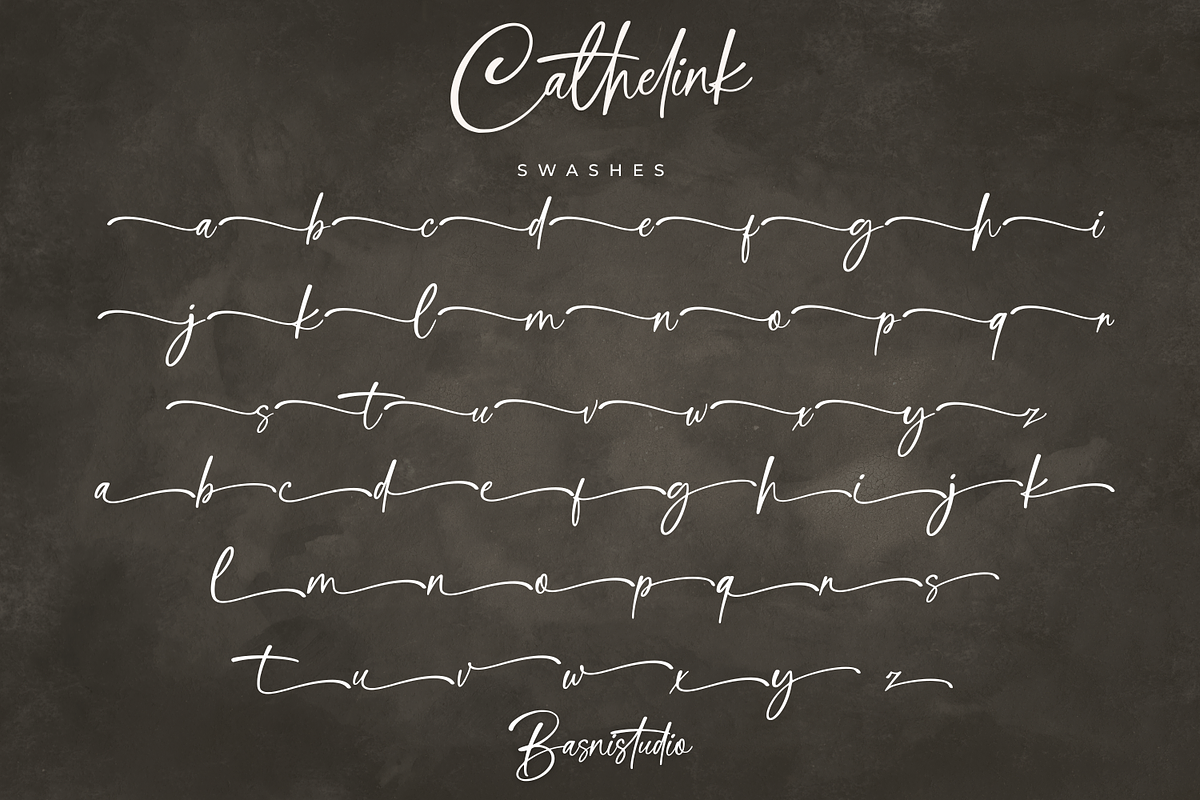 Cathelink a Handwritten Font, a Handwritten Font by Basnistudio (Photo 10 of 12)