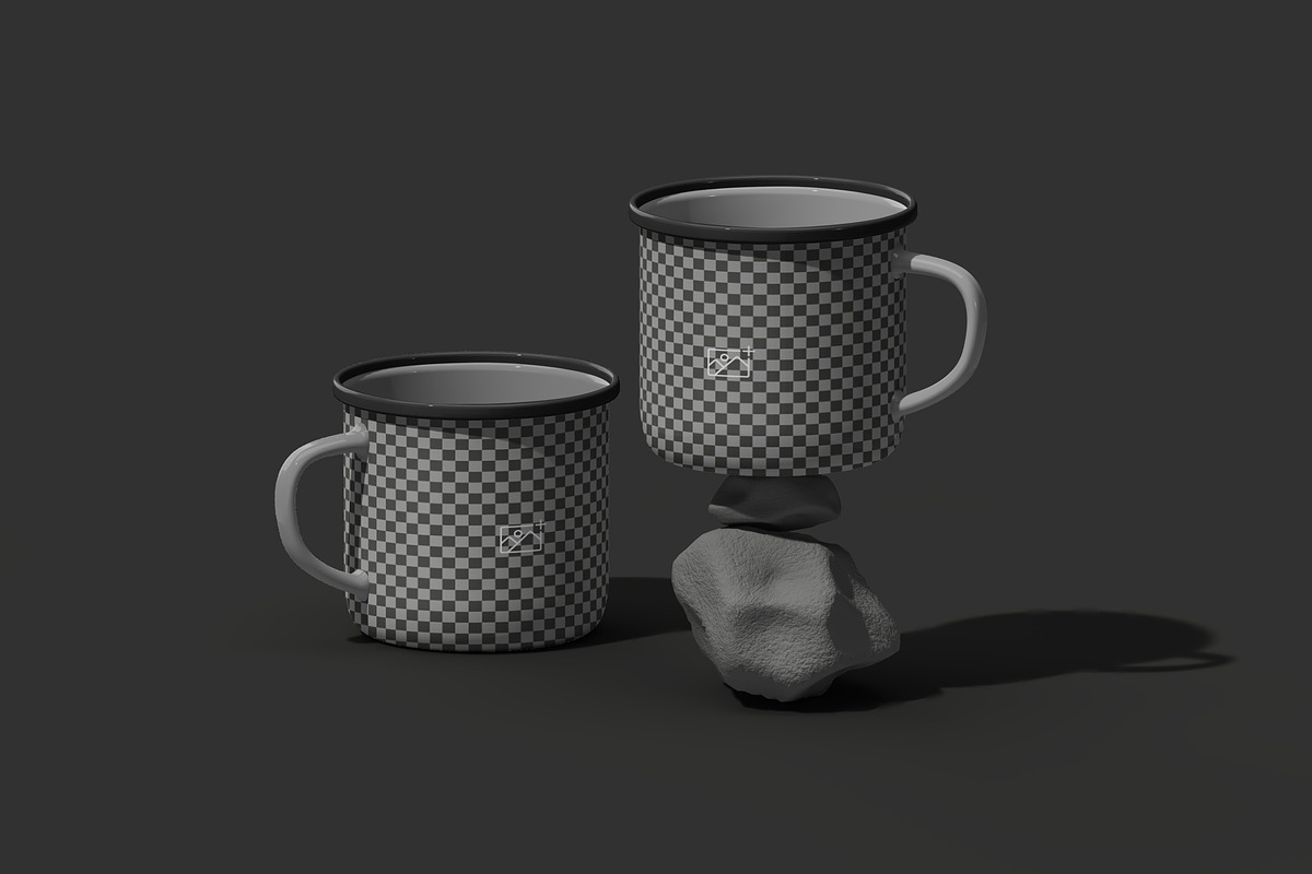 Enamel Mug Mockups, a Product Mockup by fakhroo (Photo 3 of 3)