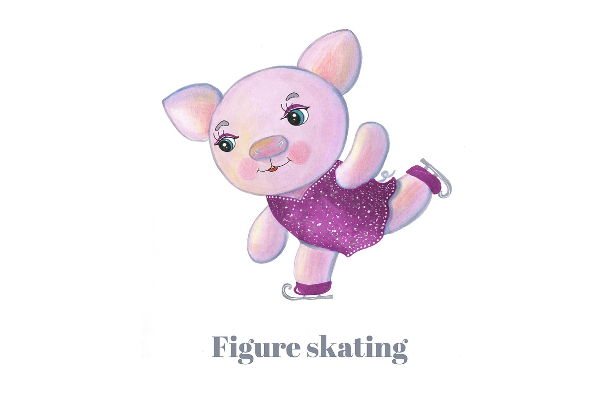 Olympic Games, animal sportsmen, an Animal Illustration by fiolika (Photo 2 of 14)