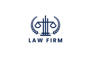 Law firm logo icon illustration, a Branding & Logo Template by Dyn Studio