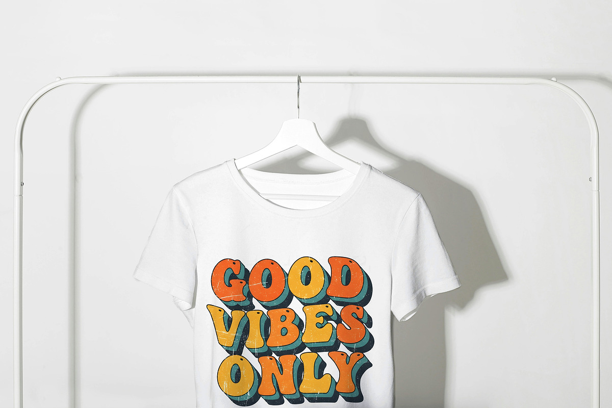 Good Vibes T-shirt Design PNG, an Illustration by zahidhossainalif (Photo 3 of 5)