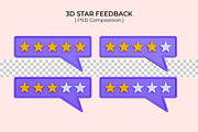 Giving star ratting feedback 3d icon, a Templates & Theme by deviapuspitasari2 (Thumbnail 2 of 2)