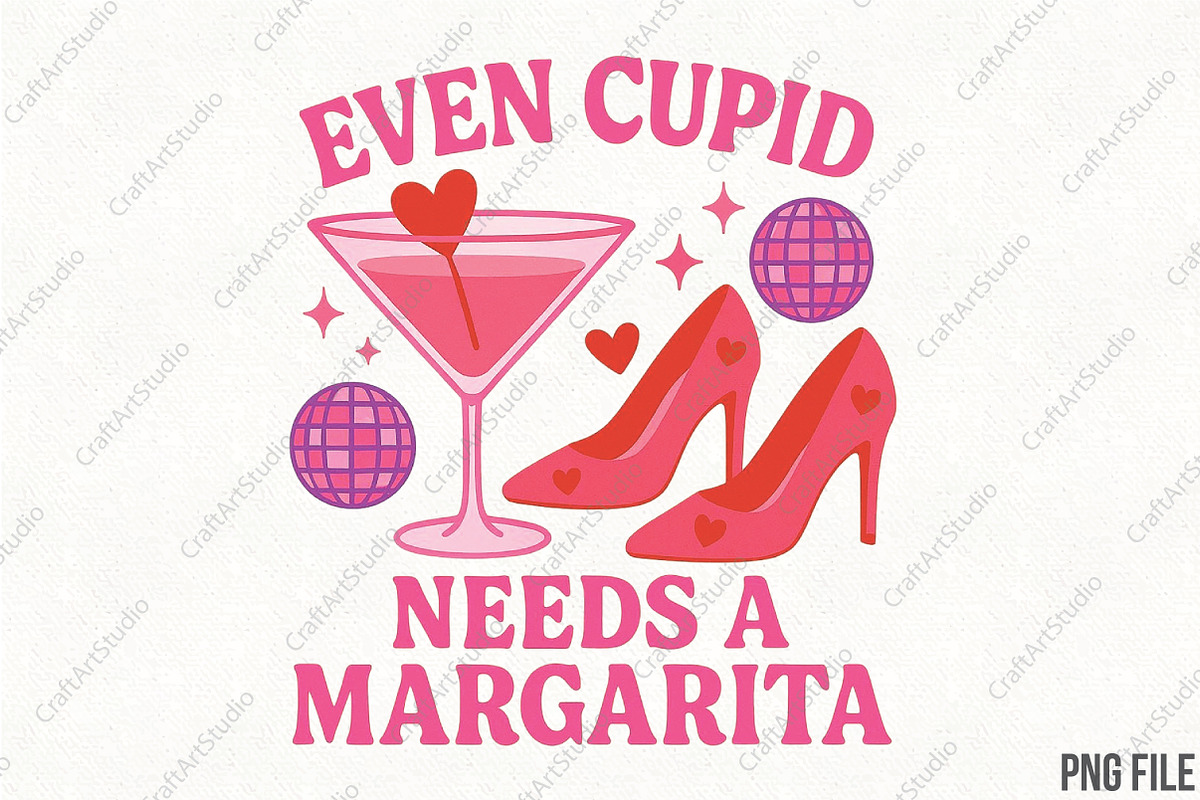 Even Cupid Need A Margarita PNG, an Illustration by CraftArtStudio (Photo 1 of 4)