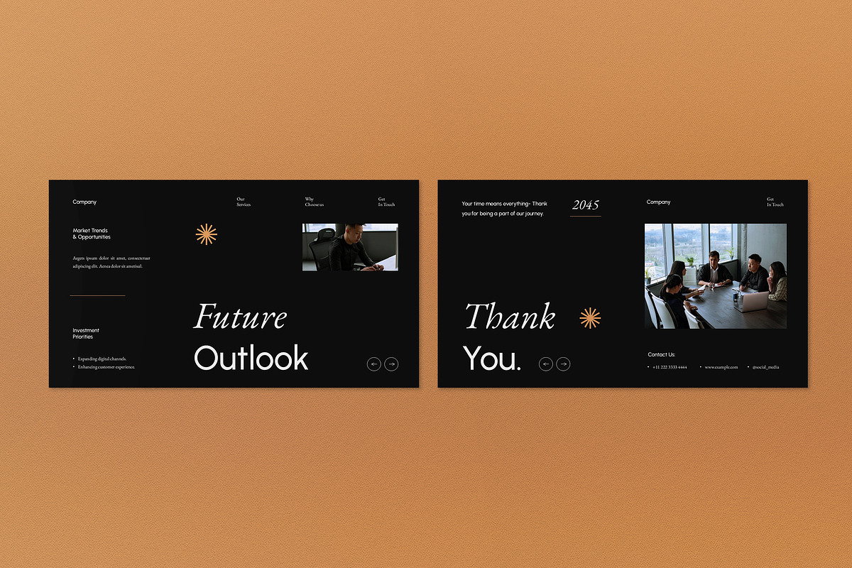 Black Modern Company Profile PPT, a Presentation Template by graphicook (Photo 3 of 4)