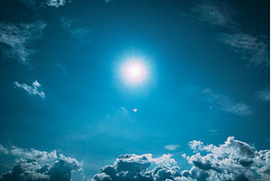 Gently Cloud Sky Blue Moving In Blue, a Nature Photo by Our Amazing World