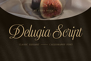Delugia Script, a Script Font by Typia Nesia (Thumbnail 1 of 11)