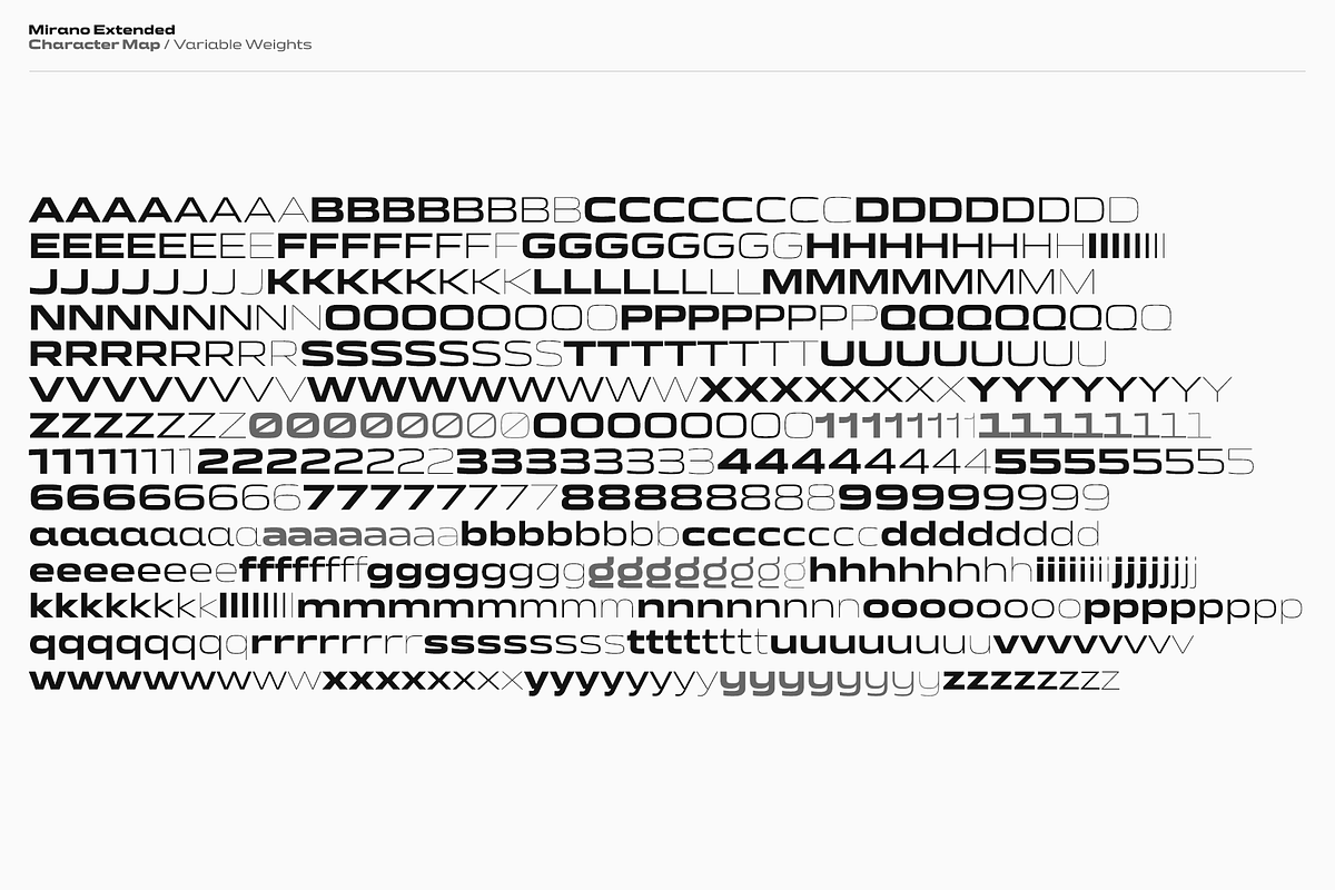 Mirano - Variable Type System, a Sans Serif Font by Unio Designs (Photo 5 of 19)