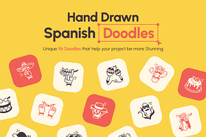Animated Spanish Doodles, an Outline Icon by Vectors Market