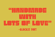 Blockie - Hand-lettered Display Font, a Font by Studio Funshop by Kelli (Thumbnail 6 of 13)