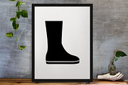 Rain Boots Silhouette SVG, an Object Illustration by newminddesign (Thumbnail 3 of 3)
