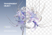 3D Glass Flowers, an Object Graphic by Illustrava (Thumbnail 5 of 7)