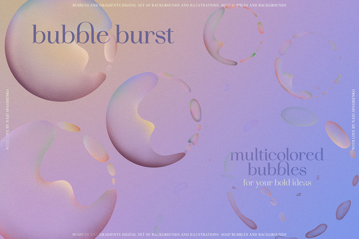 Bubbles & Colorful Gradients, a Wallpaper Graphic by nadispasibenko (Photo 5 of 15)