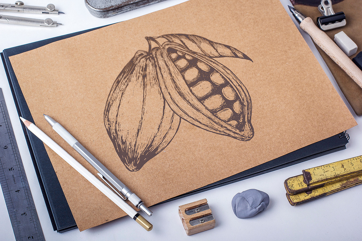 Hand drawn vector plants, a Food Illustration by SHom (Photo 2 of 17)