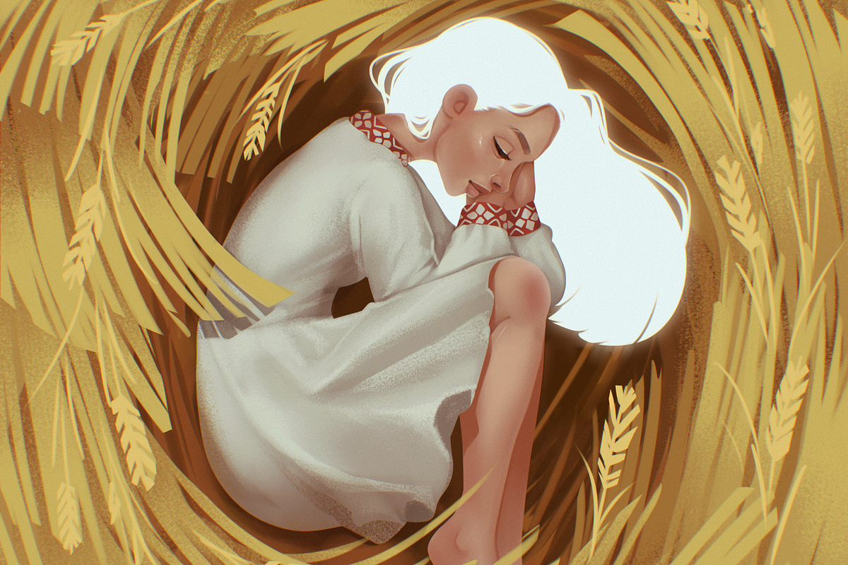 Fields of Ukraine [2 color options], an Illustration by tubik shop