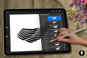Wing Stamp Brushes For Procreate