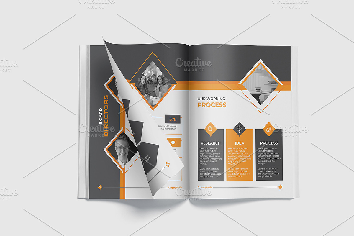 Modern Company Profile Template, a Brochure Template by gstudiovect21 (Photo 7 of 8)