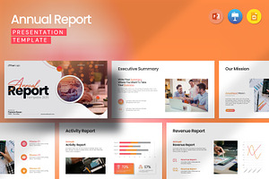 Annual Report Presentation Template, a Presentation Template by evgenystudio
