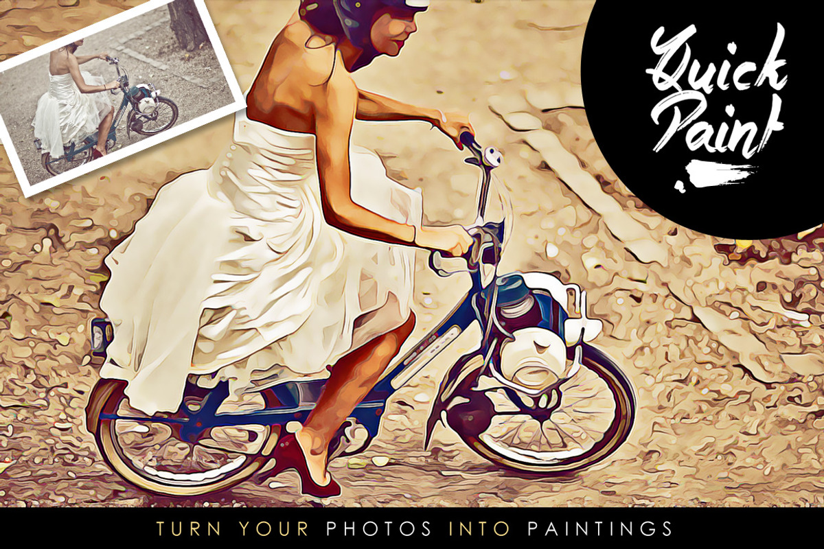 Quick Paint & Cartoonize PS Action, an Action Add-On by PremadePixels.com (Photo 1 of 5)