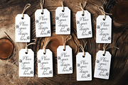 10 tags multiple tag template mockup, a Stationery Template by Leo Flo Mockups (Thumbnail 1 of 3)