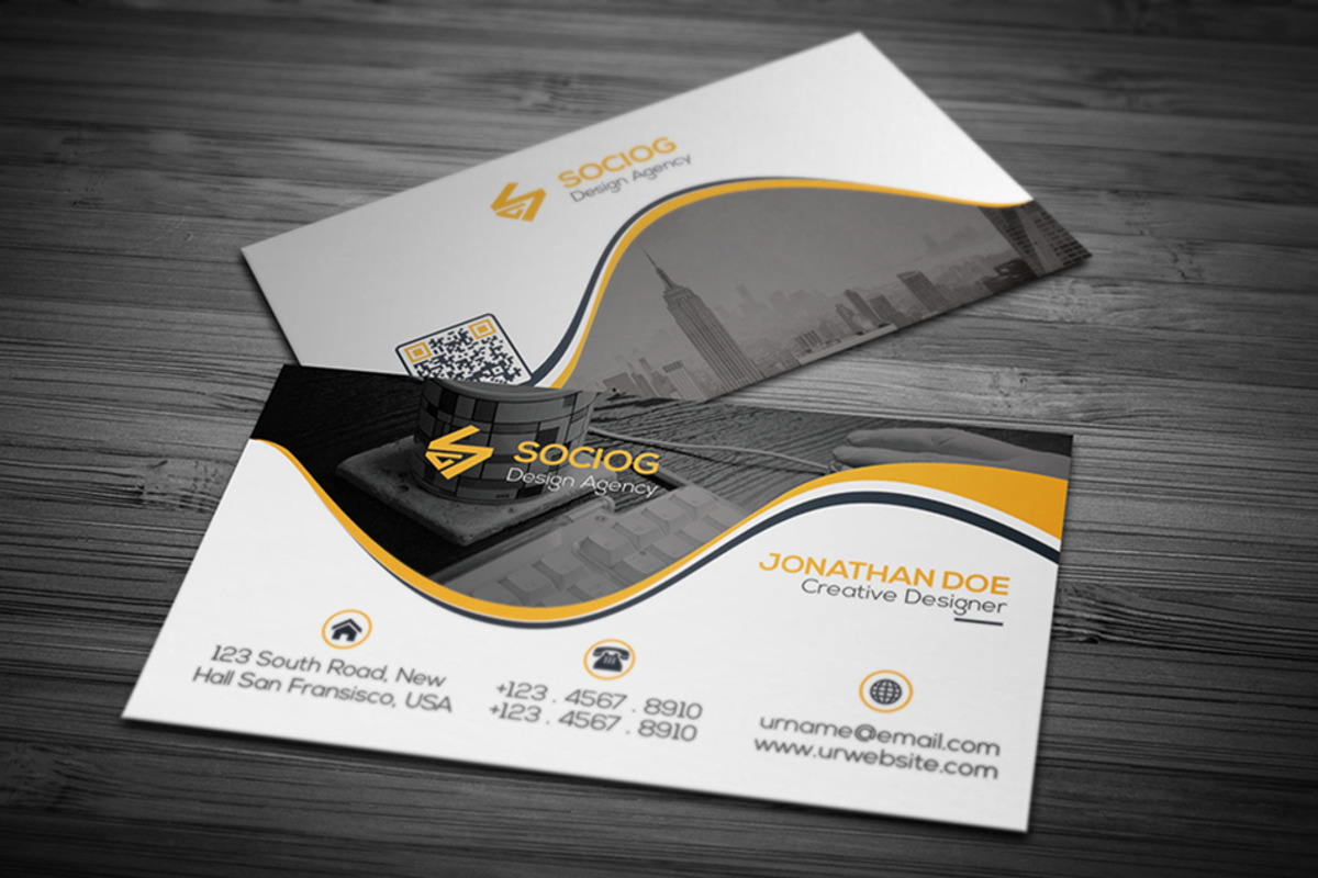Elegant Creative Business Card - 26, a Business Card Template by Shapnochura Design Studio (Photo 1 of 6)