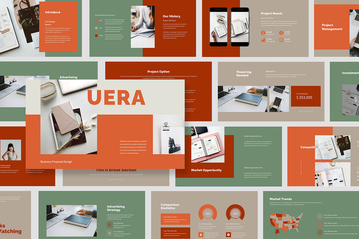 Uera : Business Pitch Keynote, a Presentation Template by Punkl Camp (Photo 1 of 16)