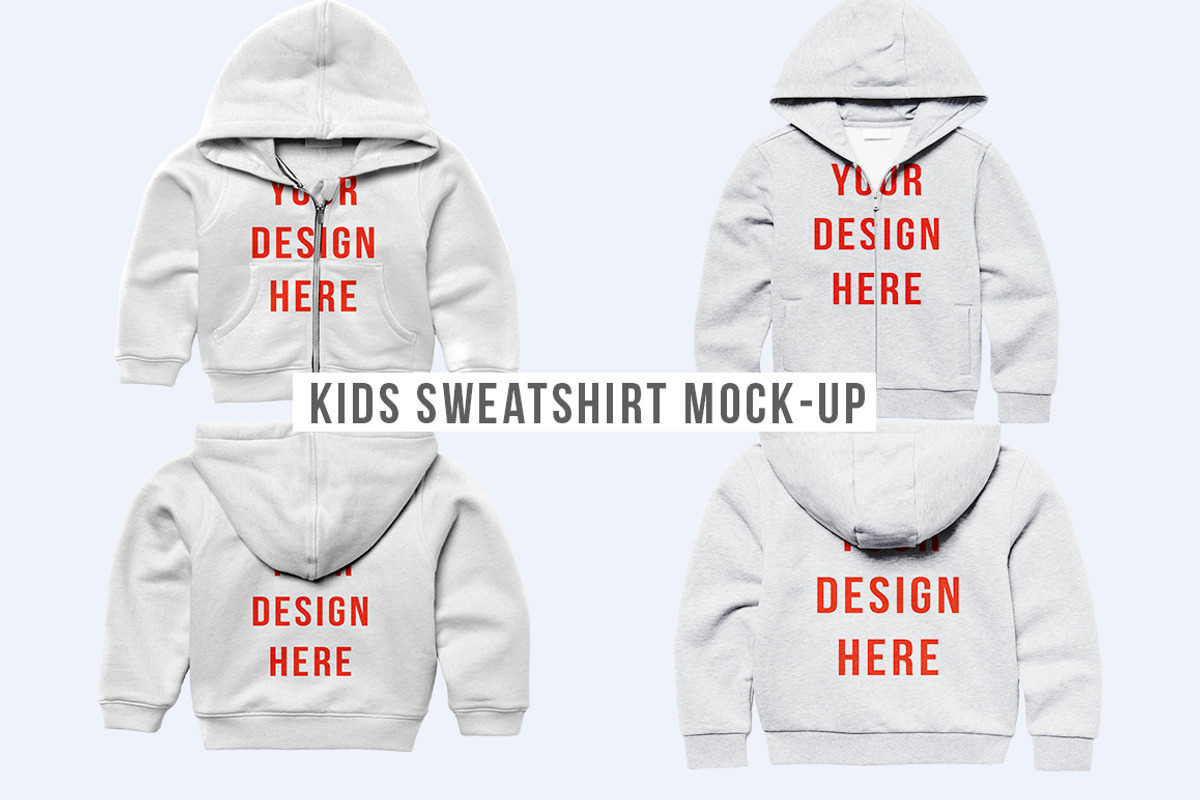 Kids Sweatshirt Mock-up, a Hoody Mockup by Mock-up Store (Photo 10 of 10)